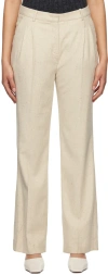 The Garment Taranto Viscose Blend Straight Pants In Linen 608