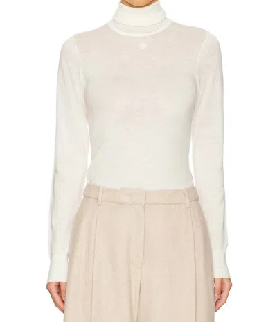 The Garment Bergen Turtleneck Blouse In Cream In White