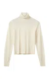 The Garment Bergen Turtleneck Wool Top In White