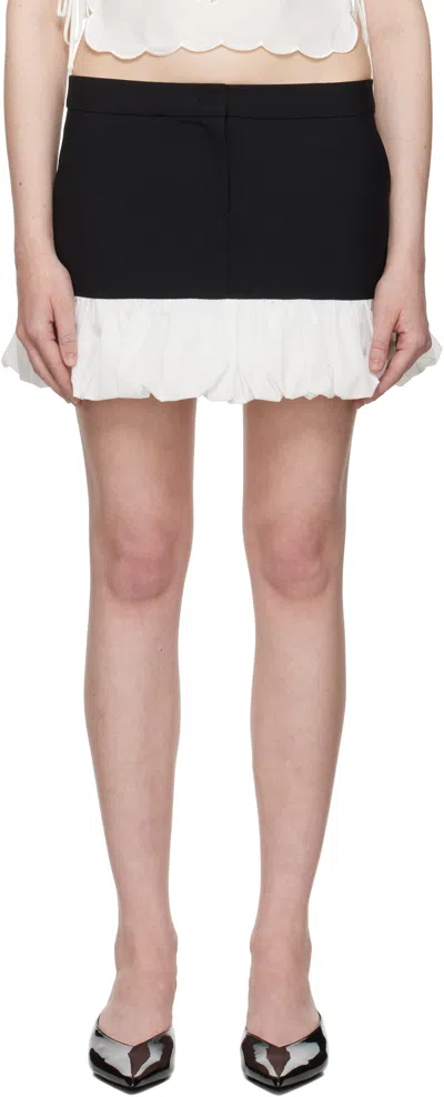 THE GARMENT BLACK & WHITE NOAH MINISKIRT