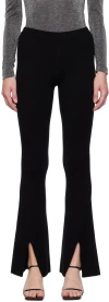 The Garment Marmont Flared Knitted Trousers In Black 050