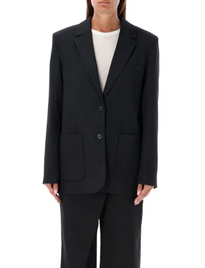 THE GARMENT WOMEN BLACK PATCH-POCKET BLAZER, S LUXURY BLAZERS FOR WOMEN DARVEYS