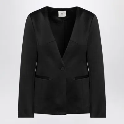 THE GARMENT THE GARMENT BLACK SINGLE BREASTED COTTON BLEND JACKET