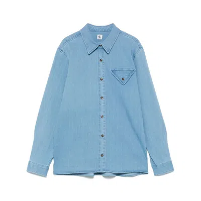 The Garment Denim Buttoned Shirt In Blue