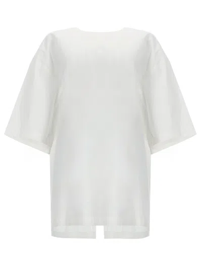 The Garment Cyprus Boxy Bow Back Blouse In White
