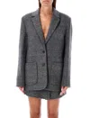 The Garment Brad Checked Blazer In Black White Check