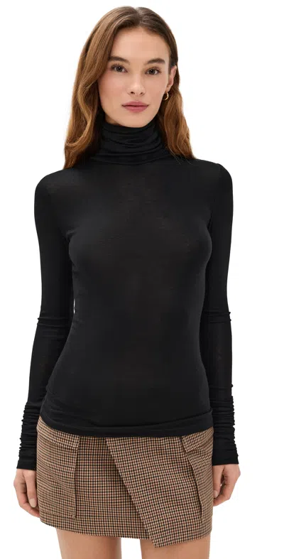 THE GARMENT BREE LONG SLEEVE TOP BLACK