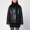 The Garment Brooklyn Aviator Black Jacket In Black