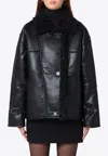 The Garment Brooklyn Aviator Black Jacket In Black