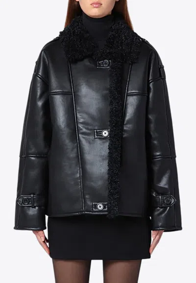 THE GARMENT BROOKLYN AVIATOR LEATHER JACKET