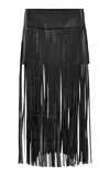 The Garment Brooklyn Fringe Skirt In Black