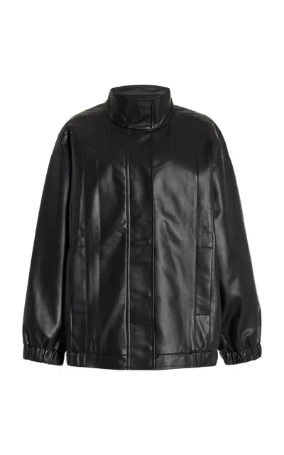 THE GARMENT BROOKLYN RECYCLED LEATHER BOMBER JACKET