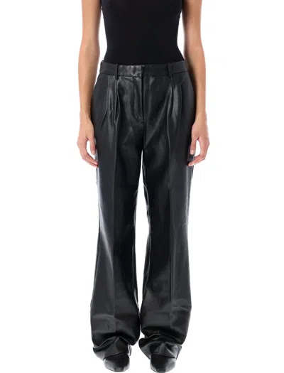 The Garment Brooklyn Eco Leather Pant In Black