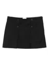The Garment Button-front Mini Skirt In Black