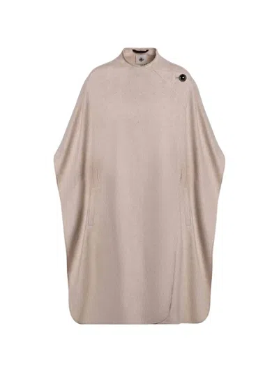 The Garment Button-fastening Cape Coat In Neutral