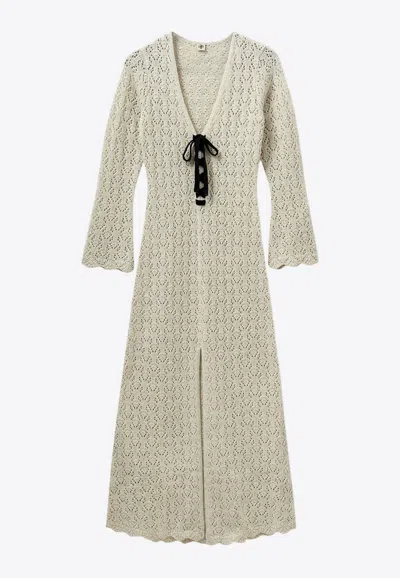 The Garment Canada Crochet Maxi Dress In Cream