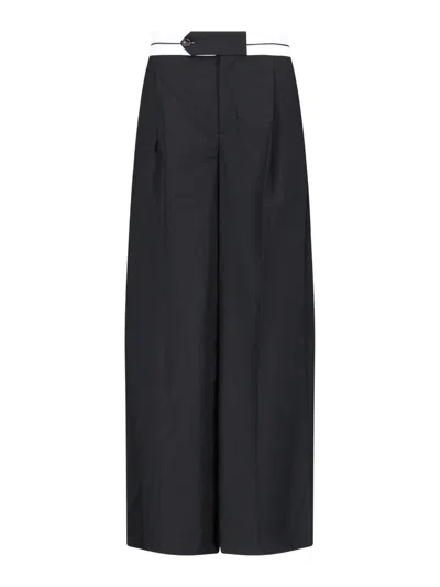 The Garment Pluto Wide Pleated Pants In Black