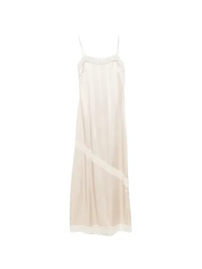 The Garment Cata Lace-trim Maxi Dress In Neutral