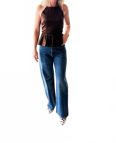 The Garment Cata Tie Top In Espresso In Brown