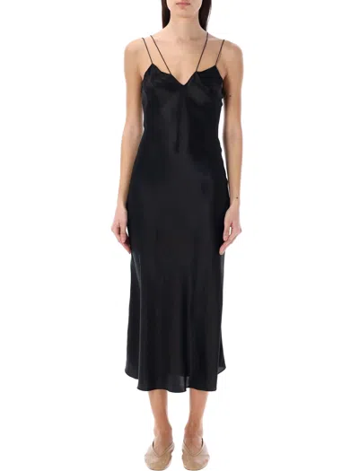 The Garment Catania Long Slip Dress In Black