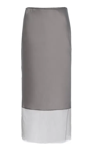 The Garment Catania Silk Midi Skirt