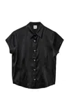 The Garment Catania Silk Shirt In Black