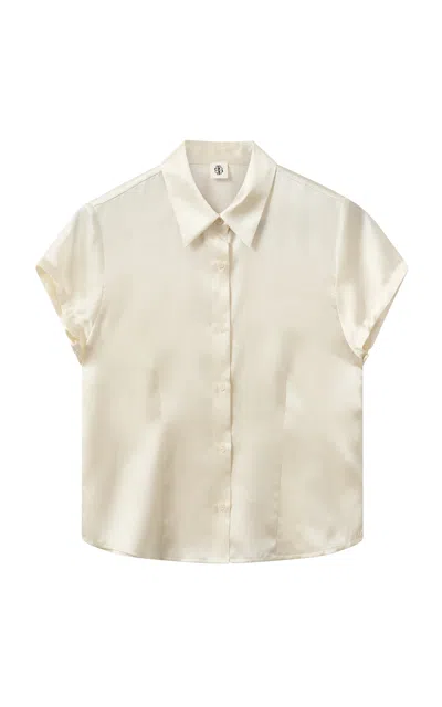 The Garment Catania Silk Shirt In White