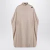 The Garment Wool-blend Crewneck Poncho In Tan