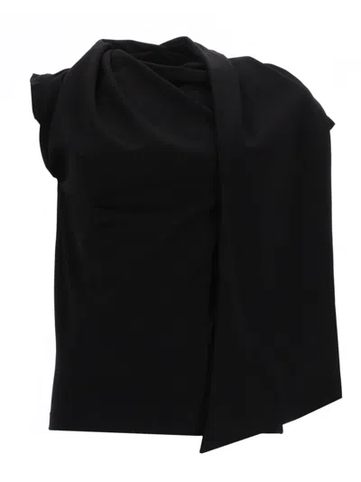The Garment Chic Women's Mini Top For Ss26 In Black