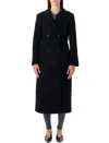 The Garment Clooney Black Wool Blend Coat In Black