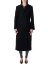 The Garment Clooney Black Wool Blend Coat In Black