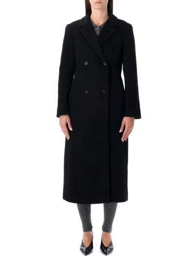 THE GARMENT THE GARMENT CLOONEY BLACK WOOL BLEND COAT