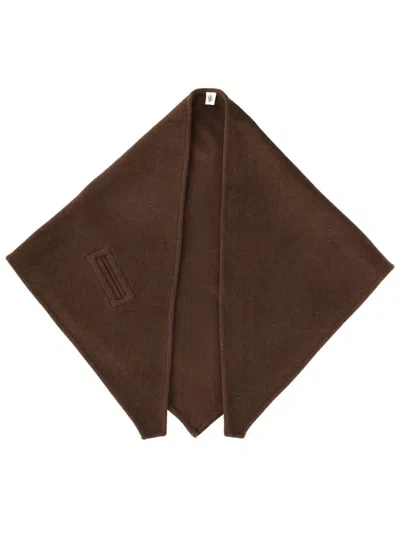 THE GARMENT CLOONEY BROWN TRIANGULAR SCARF