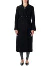 The Garment Clooney Black Wool Blend Coat In Black
