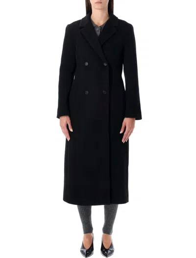 The Garment Clooney Wool Blend Coat In Black