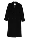The Garment Clooney Black Wool Blend Coat In Black
