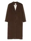 The Garment Single-breasted Coat In Brown