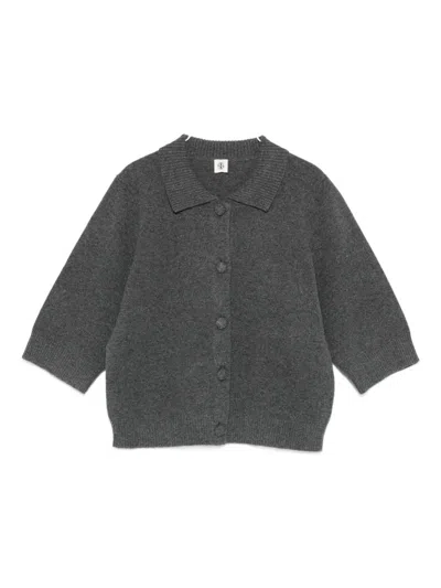 The Garment Collared Cardigan In Gray