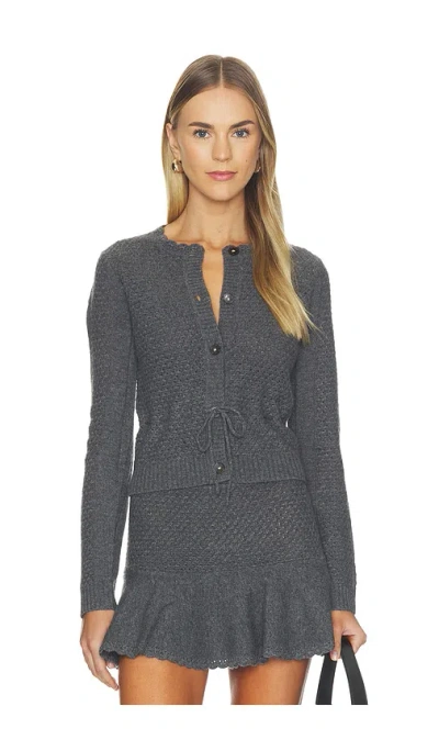 The Garment Como Belted Cardigan In Gray