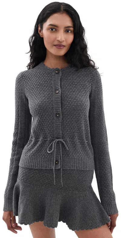 The Garment Como Belted Cardigan Grey Melange