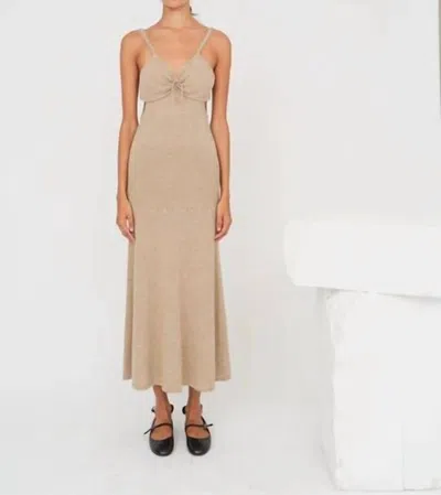 The Garment Como Bra Dress In Camel In Gray