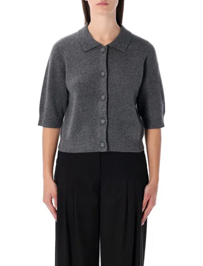 THE GARMENT THE GARMENT COMO GREY MELANGE WOOL CASHMERE CARDIGAN