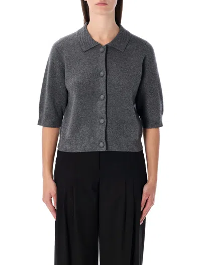 THE GARMENT THE GARMENT COMO GREY MELANGE WOOL CASHMERE CARDIGAN