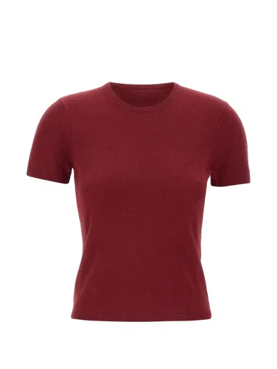 The Garment Como Ribbed Short-sleeve Sweater In Red