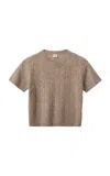 The Garment Como Ribbed Wool Top In Tan