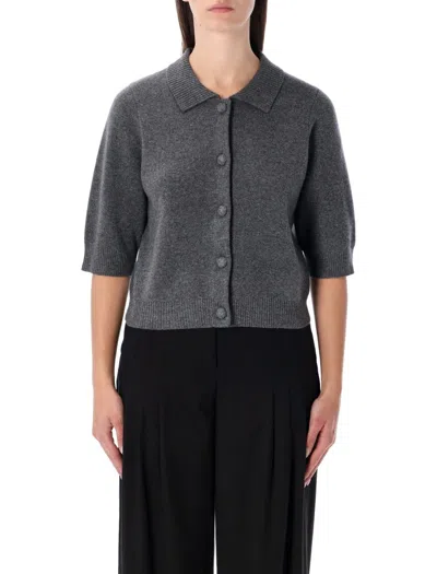 The Garment Como Short Cardigan In Gray