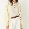 The Garment Como Sleeve Cardigan In Ivory