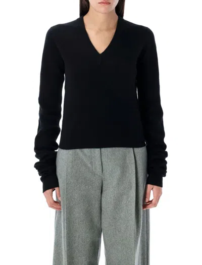 THE GARMENT THE GARMENT COMO SLEEVE KNIT SWEATER WITH FLATTERING V-NECK