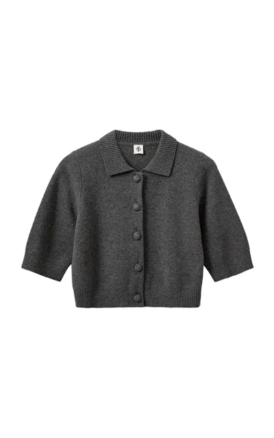 The Garment Como Wool Cardigan In Grey