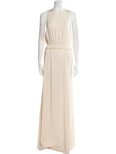Pre-owned The Garment Crew Neck Long Dress W/ Tags In Neutral